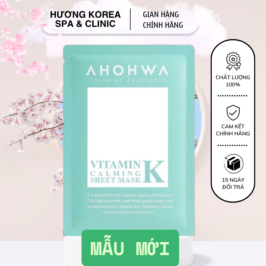 Mặt nạ phục hồi sinh học Vitamin K Ahohwa Sheet Mask Mặt nạ vitamin K