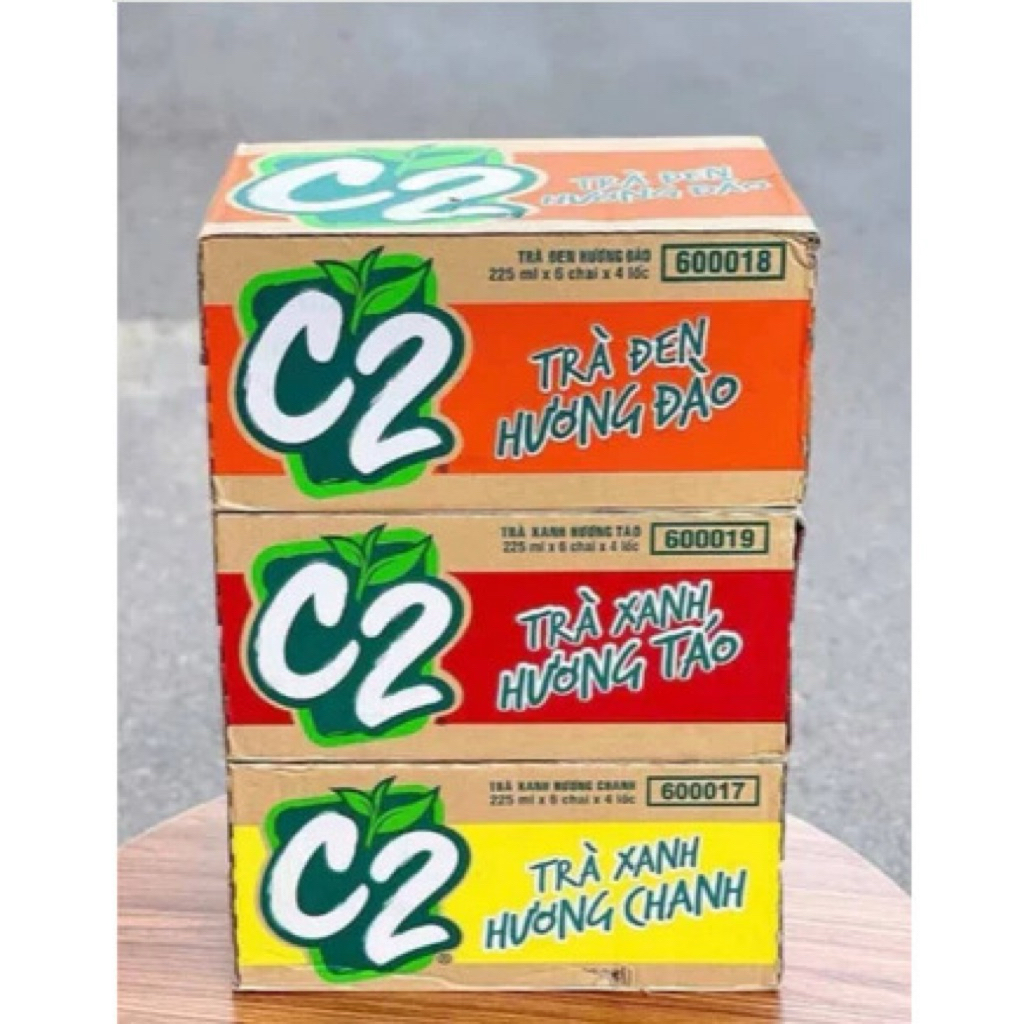 Thùng 24 chai trà xanh C2 225ml