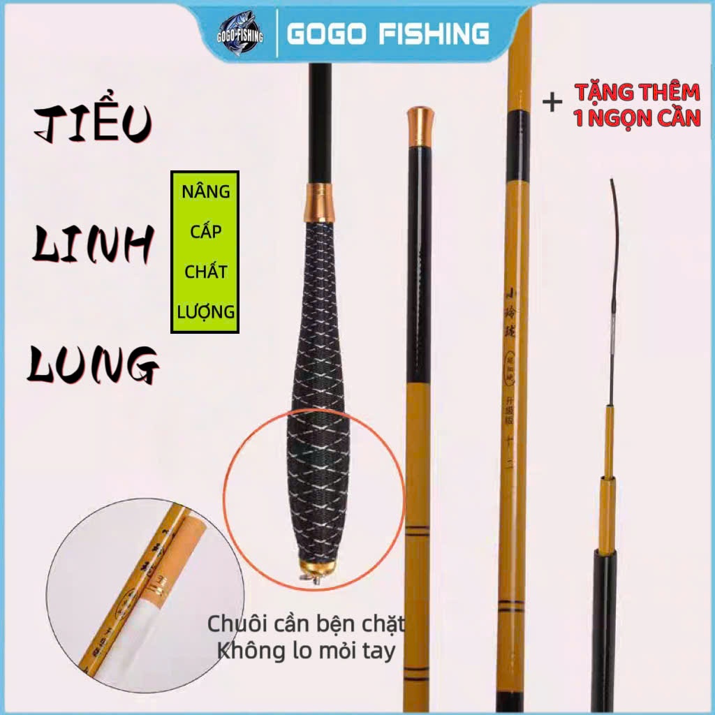 Cần Trúc Quân Tử Câu Diếc 2m7/3m6 – Cần Câu Tay Nhẹ, Dễ Dùng