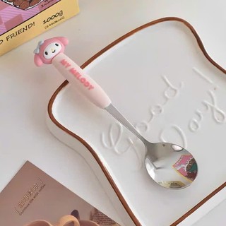 Thìa , dĩa inox hình Hello Kitty