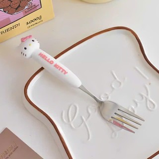Thìa , dĩa inox hình Hello Kitty