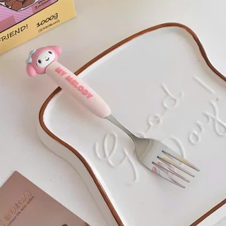 Thìa , dĩa inox hình Hello Kitty