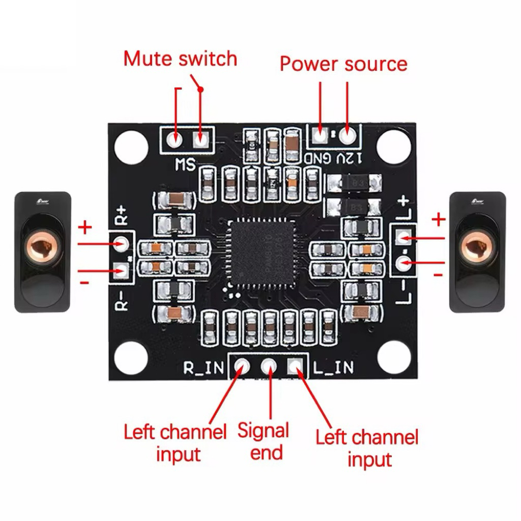 Mạch khuếch đại âm thanh 2x15W -  Pam8610