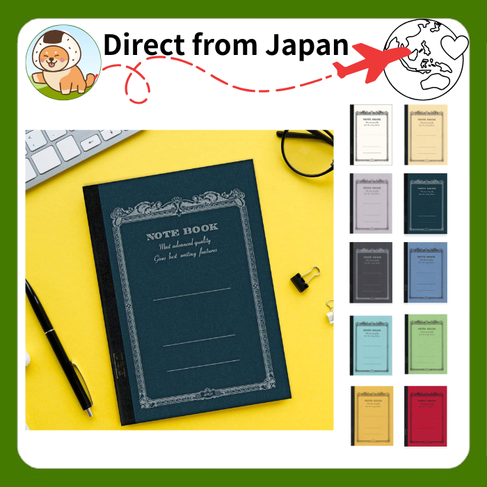 Apica CD Notebook B5 CD15 White Yellow Gray Navy Black Sky Blue Light Blue Greenish Yellow Mustard [