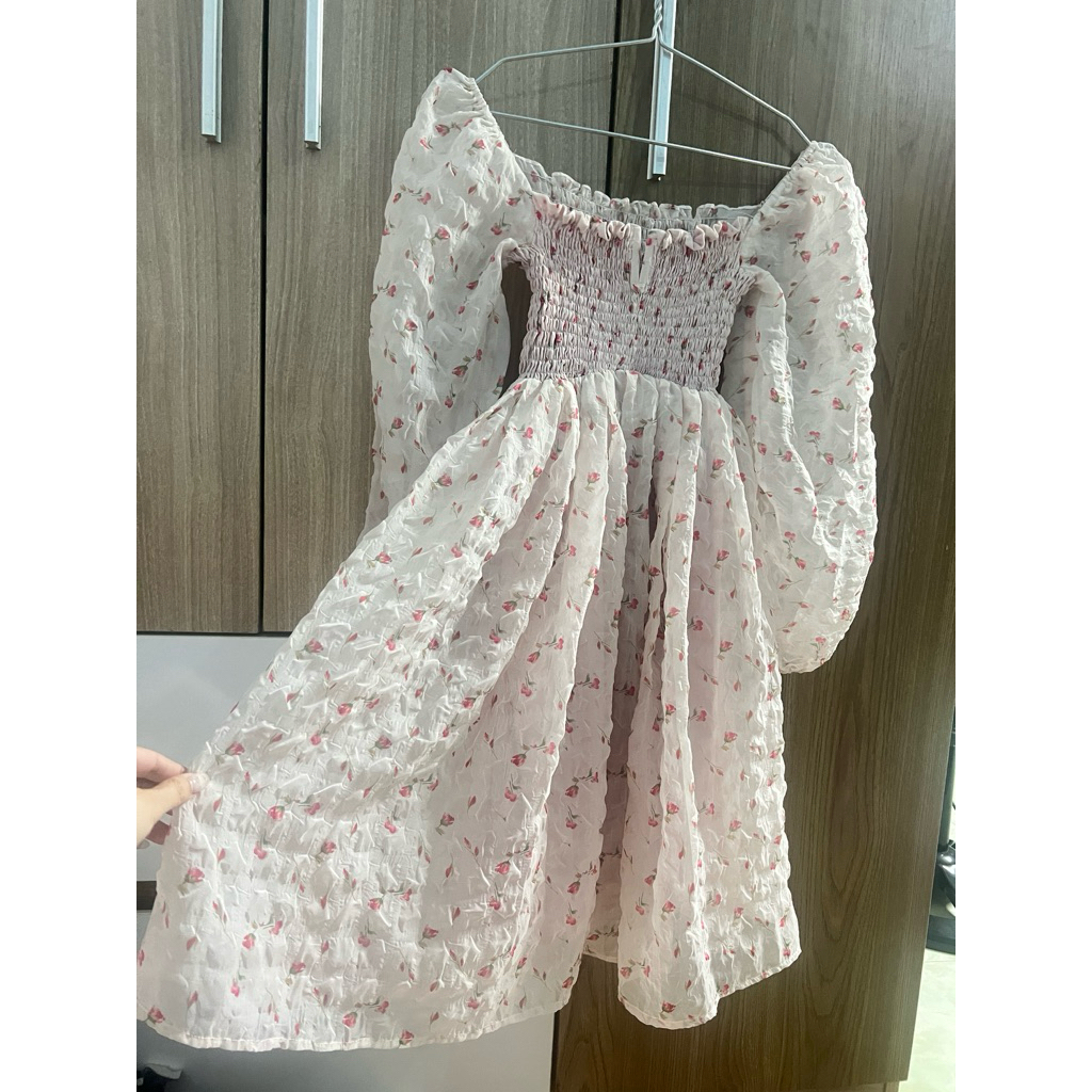 Đầm babydoll hoa nhí