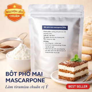 Bột phô mai mascarpone 50g/100g/200g -  Merit Cake Shop