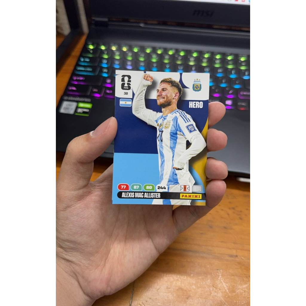 Thẻ Alexis Mac Allister Panini World Cup 2026 (Agentina)