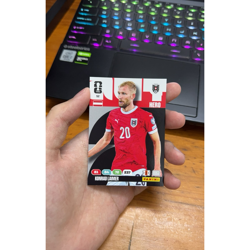 Thẻ Konrad Laimer Panini World Cup 2026 (Austria)