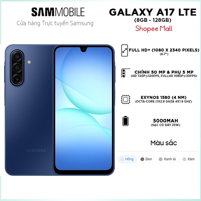 [ KH  Từ 20/5 ]A - Điện Thoại Samsung Galaxy A17 LTE 8GB/128GB | BigBuy360 - bigbuy360.vn