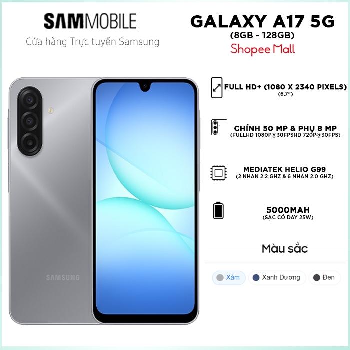 [ KH Từ 12/5 ]A - Điện Thoại Samsung Galaxy A17 5G 8GB/128GB | BigBuy360 - bigbuy360.vn