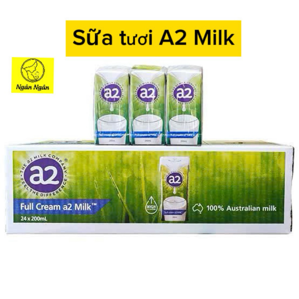 Sữa tươi tiệt nguyên kem a2 Milk 200ml