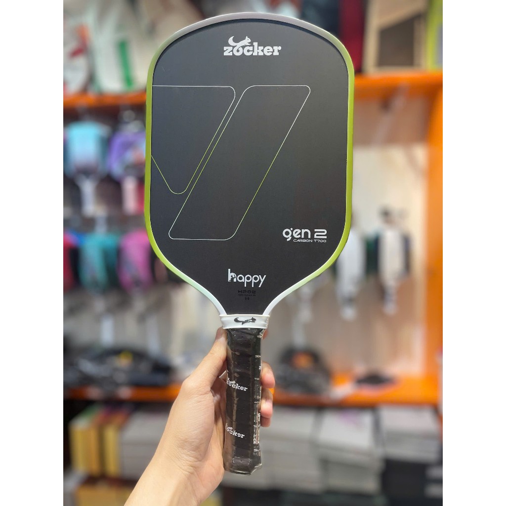 [ZOCKER] VỢT PICKLEBALL ZOCKER HP02 GEN 2 CHÍNH HÃNG ( tặng kèm quấn cán và dán viền )