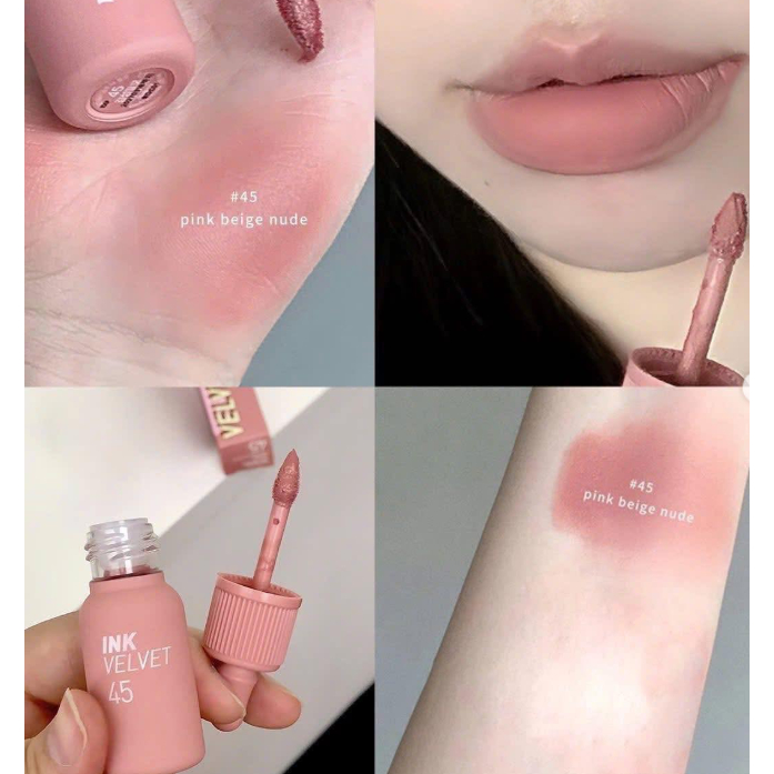 Son ink velvet 45 Hồng Nude, Son lì Ink 45 Pink Beige Nude