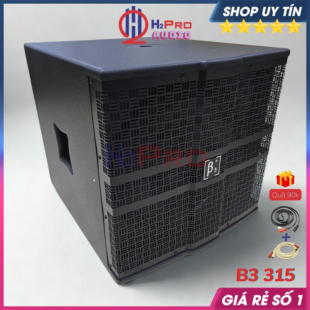 Sub Điện 40 B3 315 Cao Cấp 700W (Tặng dây AV) - Loa Siêu Trầm Karaoke Nguồn Xuyến Đồng - H2pro
