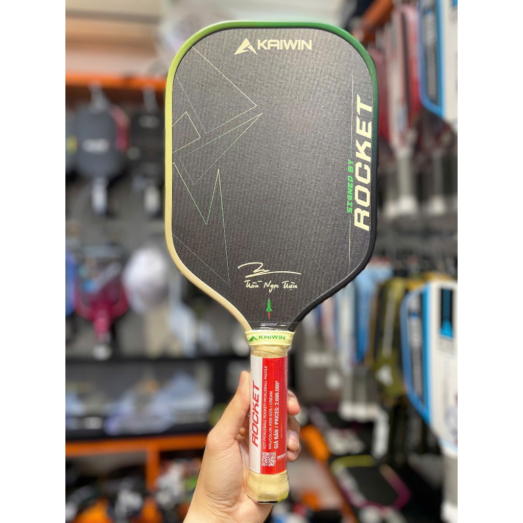 [KAIWIN] VỢT PICKLEBALL KAIWIN ROCKET CHÍNH HÃNG ( tặng kèm quần cán và dán viền áo đấu kaiwin )