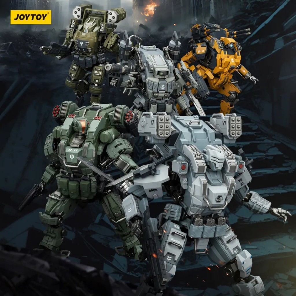 Mô hình JOYTOY APOC Series Bedrock Fury ST-8618 Robot Hỏa Lực 1/25 Khớp Động Full Phụ Kiện