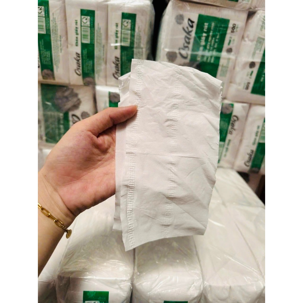 KHĂN GIẤY RÚT QUÁN ĂN GIÁ RẺ OSAKA XANH