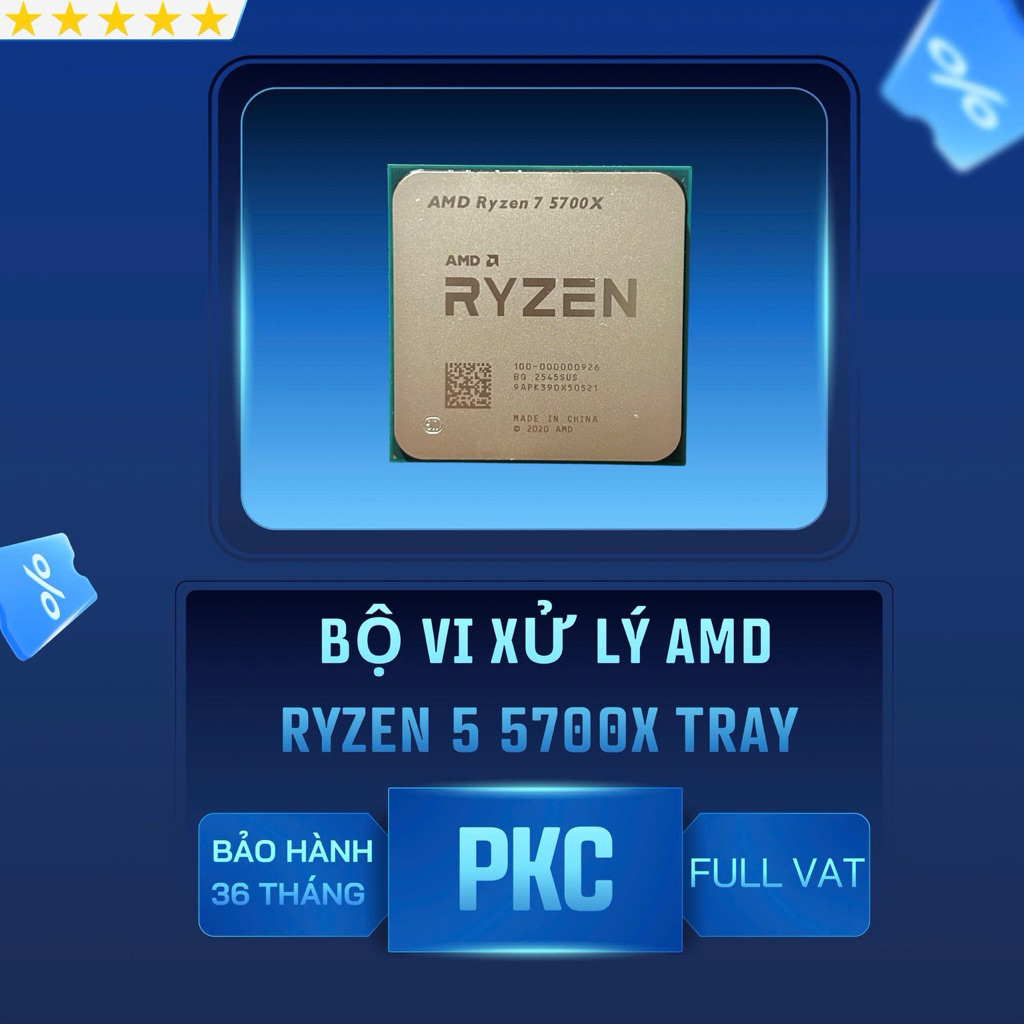 (Sản phẩm New Full VaT )Chip xử lý Cpu Amd Ryzen 7 5700x( 8 nhân 16 luồng) new tray