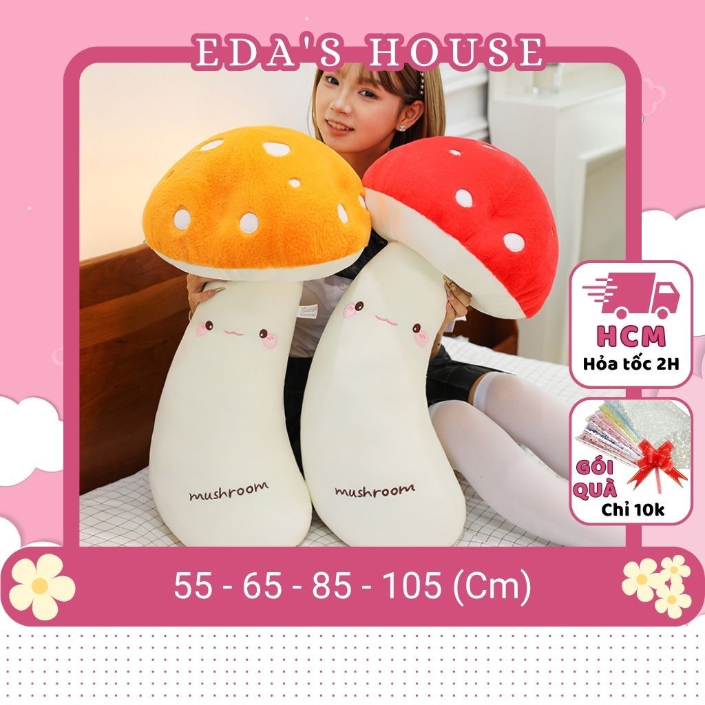 (HCM - Hỏa tốc 2h) Gấu bông ôm ngủ hình cây nấm cute dễ thương đáng yêu Eda's House