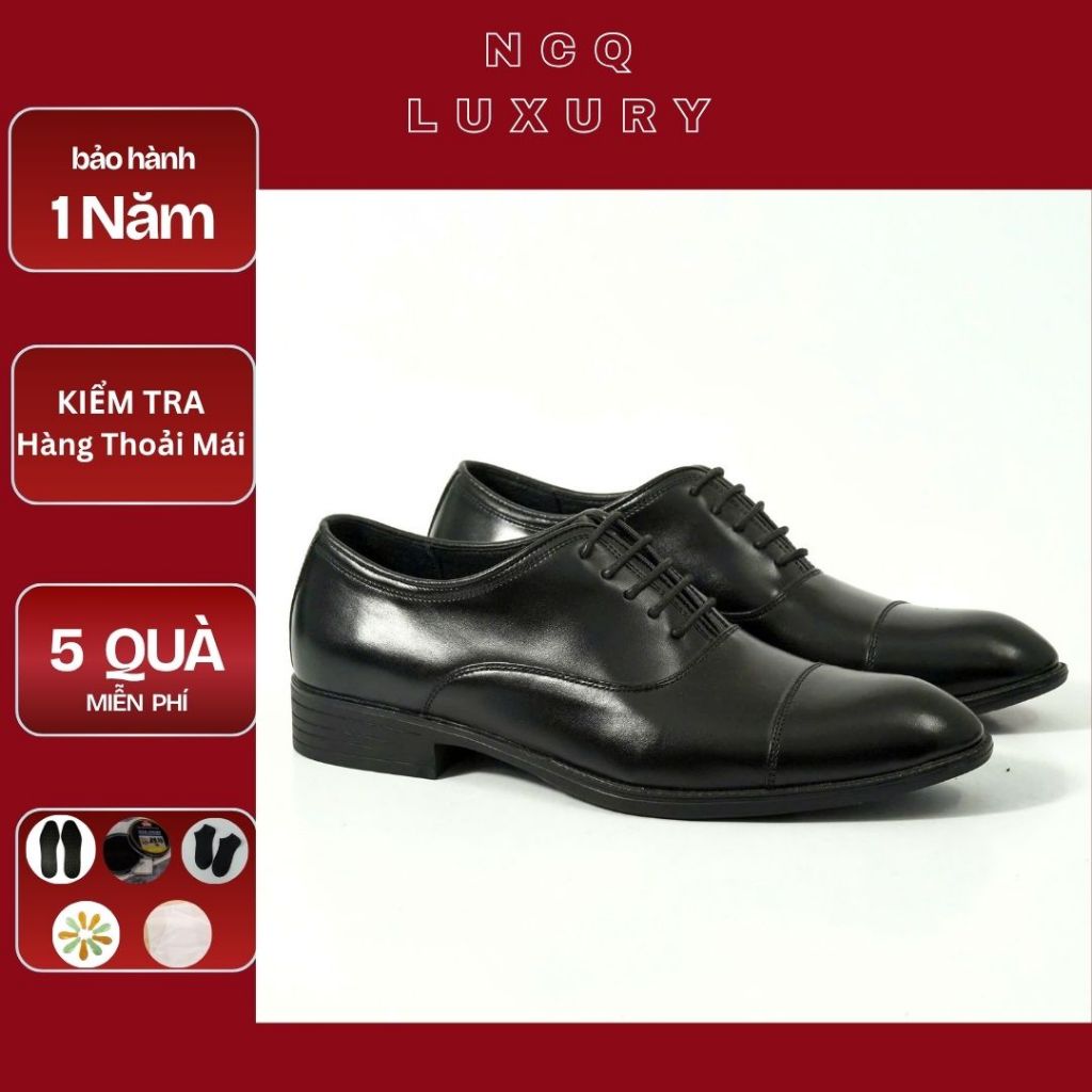 Giày tây nam công sở cao cấp da bò kiểu dáng oxford cổ điển - giày công sở