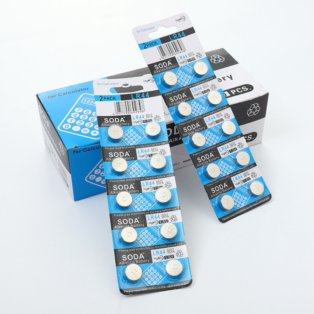 Vỉ 10 Viên Pin Cúc Áo AG13 LR44 (Hiệu SODA)