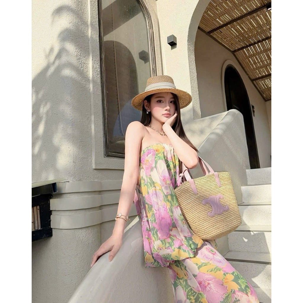 Sét hoa trễ vai cao cấp Mã HS40