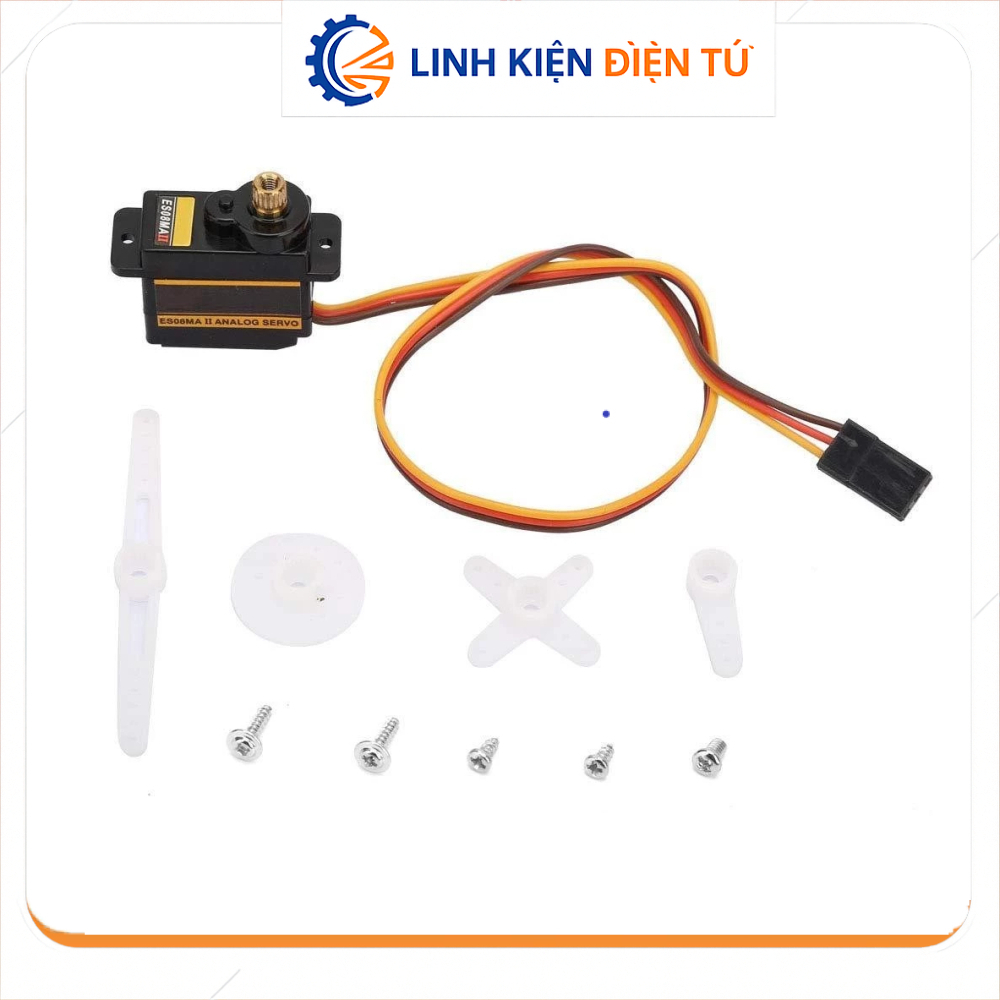 [Linh Kiện Điện Tử][G118] Động Cơ Servo Emax ES08MA II (Bánh Răng Kim Loại)