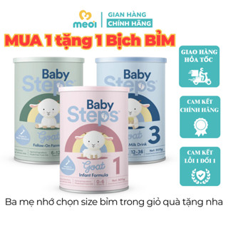 Sữa dê nguyên kem Baby Steps New Zealand hỗ trợ bé phát triển toàn diện, tăng cường miễn dịch 900g