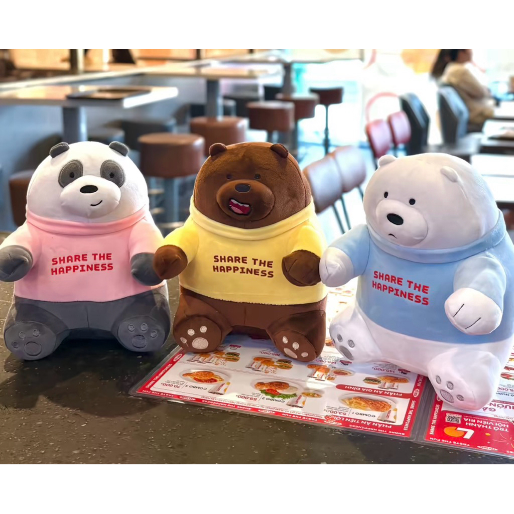 Gấu Bông Lotteria 3 Chú Gấu BABEAR ( 2026 ) Chính Hãng - Giao Hoả Tốc (HCM)