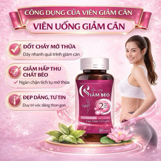 ✅ Viên Uống Giảm Cân Thảo Dược – Giảm Béo, Giảm Mỡ Bụng, Đốt Mỡ, Siết Eo, Giữ Dáng Hộp 30 Viên