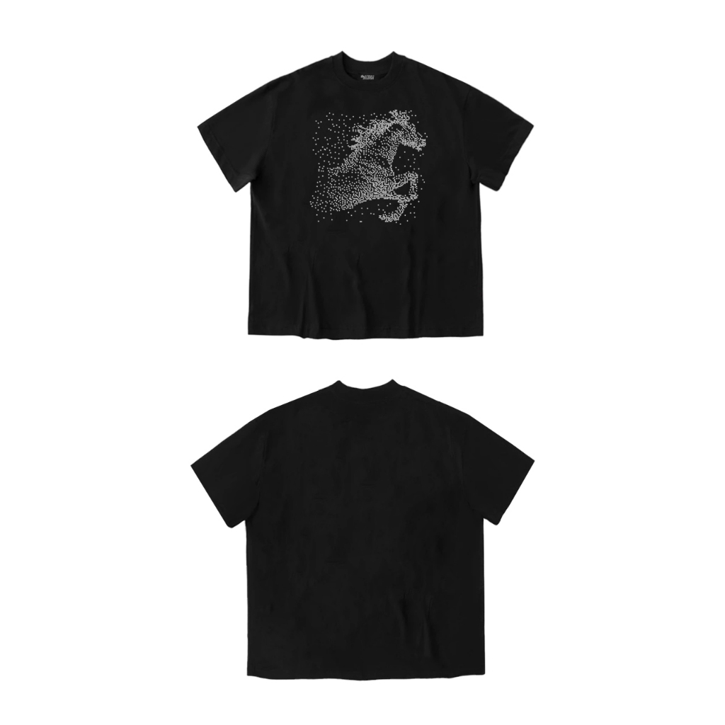 HORSE - Áo thun BOXY ĐÍNH ĐÁ Form BOXY chất liệu cotton 280gsm.