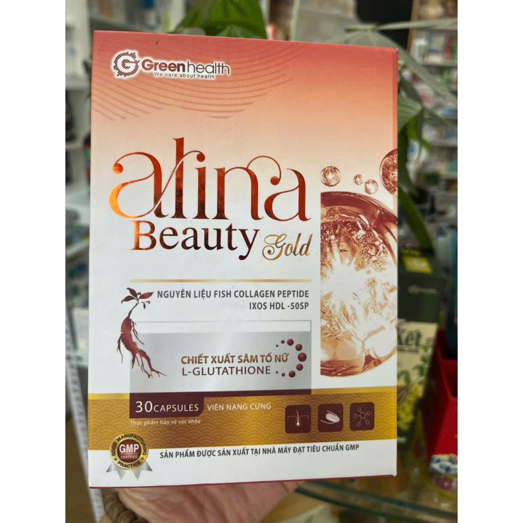 ALINA BEAUTY GOLD - mờ nám, điều chỉnh nội tiết nữ- Lọ 30 viên