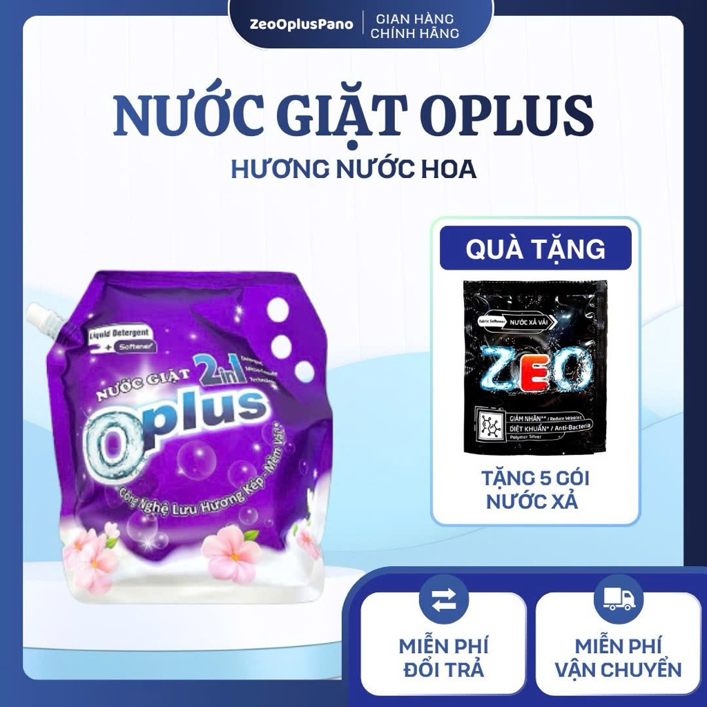 Nước Giặt Oplus Hương Nước Hoa 2in1 Túi 2.4Kg - Hàng Chính Hãng