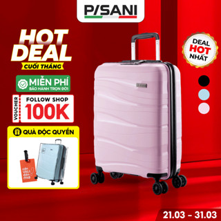 [BEST SELLER🔥]Vali Kéo Pisani LANI - size 20/24/28, Vali MIA Chính Hãng, Nhựa PP Siêu Bền, Khoá TSA An Toàn