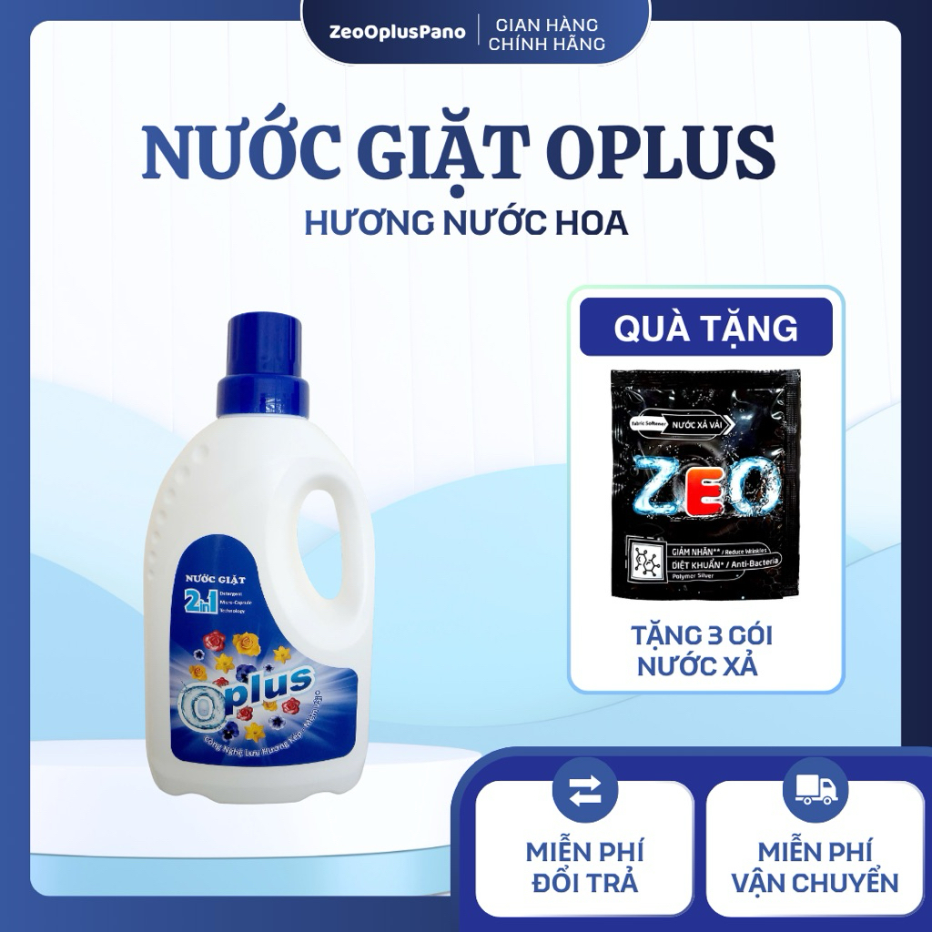 Nước Giặt Oplus Hương Nước Hoa 2in1 chai 1KG - Hàng Chính Hãng