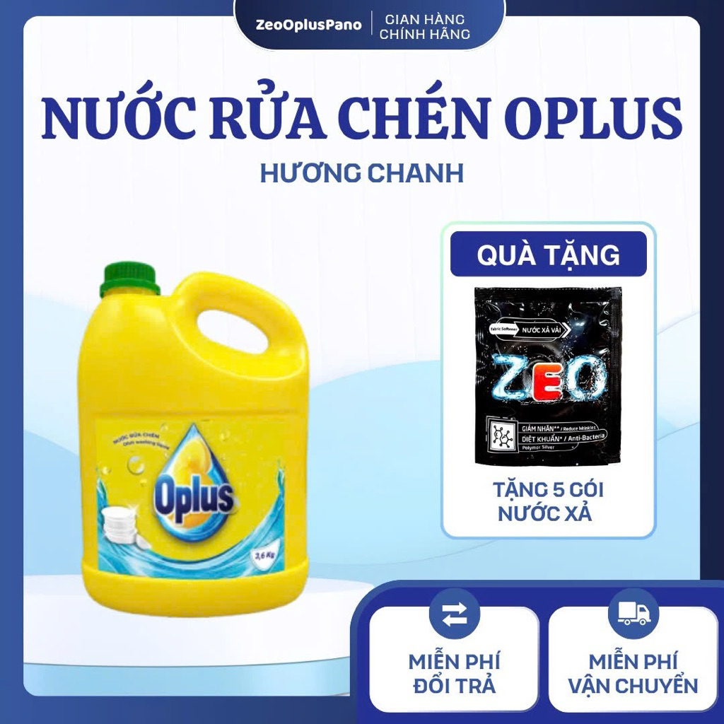 Nước Rửa Chén Oplus Hương Chanh 3,6Kg - Hàng Chính Hãng