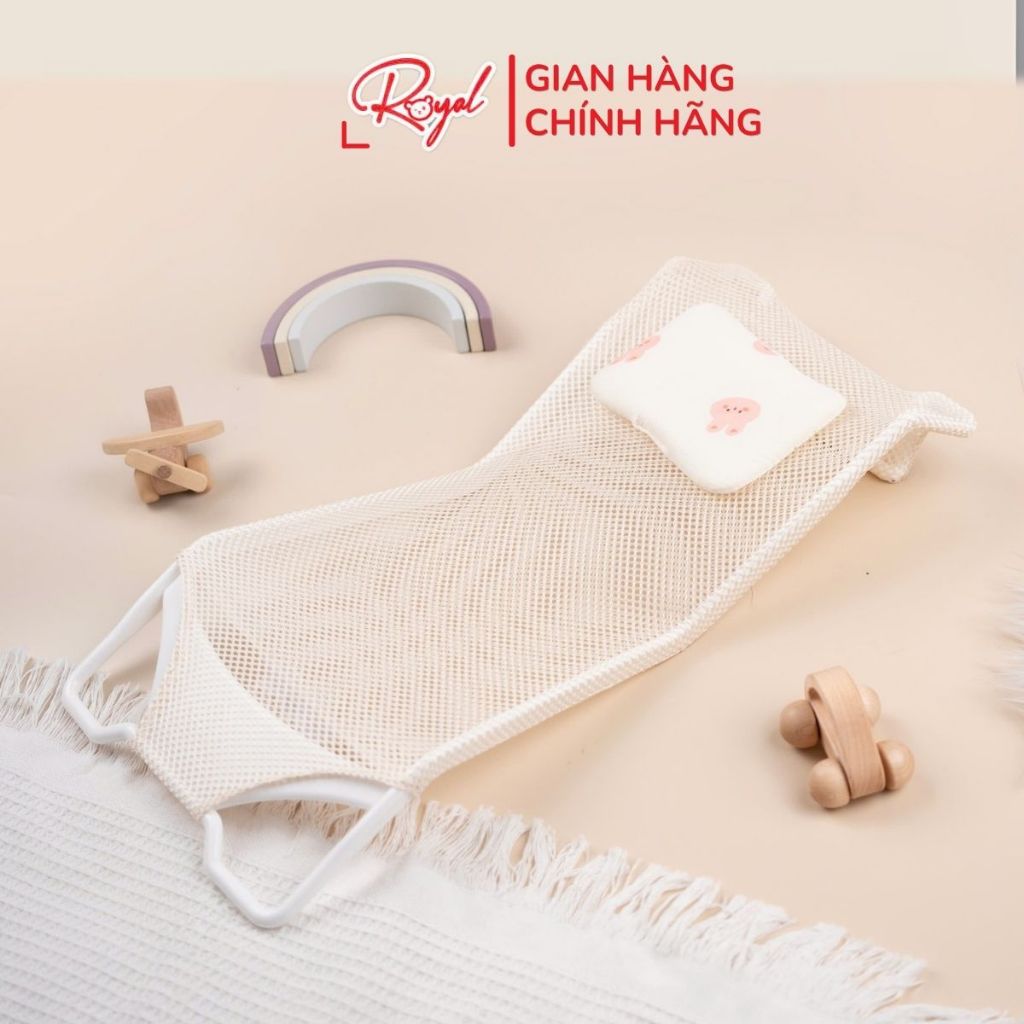 Lưới Tắm Cho Bé Sơ Sinh Royal Khung Nhựa Chắc Chắn Chất Liệu Vải Lưới Giúp Tắm Bé Dễ Dàng Tiện Lợi