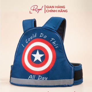 Đai Em Bé Đi Xe Máy Royal An Toàn Khóa Bấm Chắc Chắn Dải Phản Quang Nổi Bật Thoáng Mát Khi Đeo