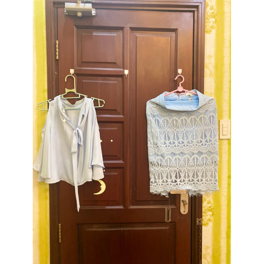 [thanh lý] váy đầm thiết kế của elise màu xanh ngọc pastel