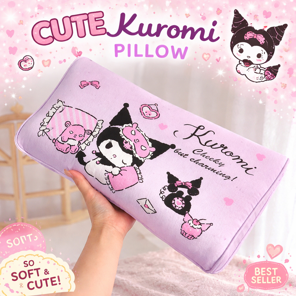 Gối trẻ em Hello Kitty kích thước 32x50cm