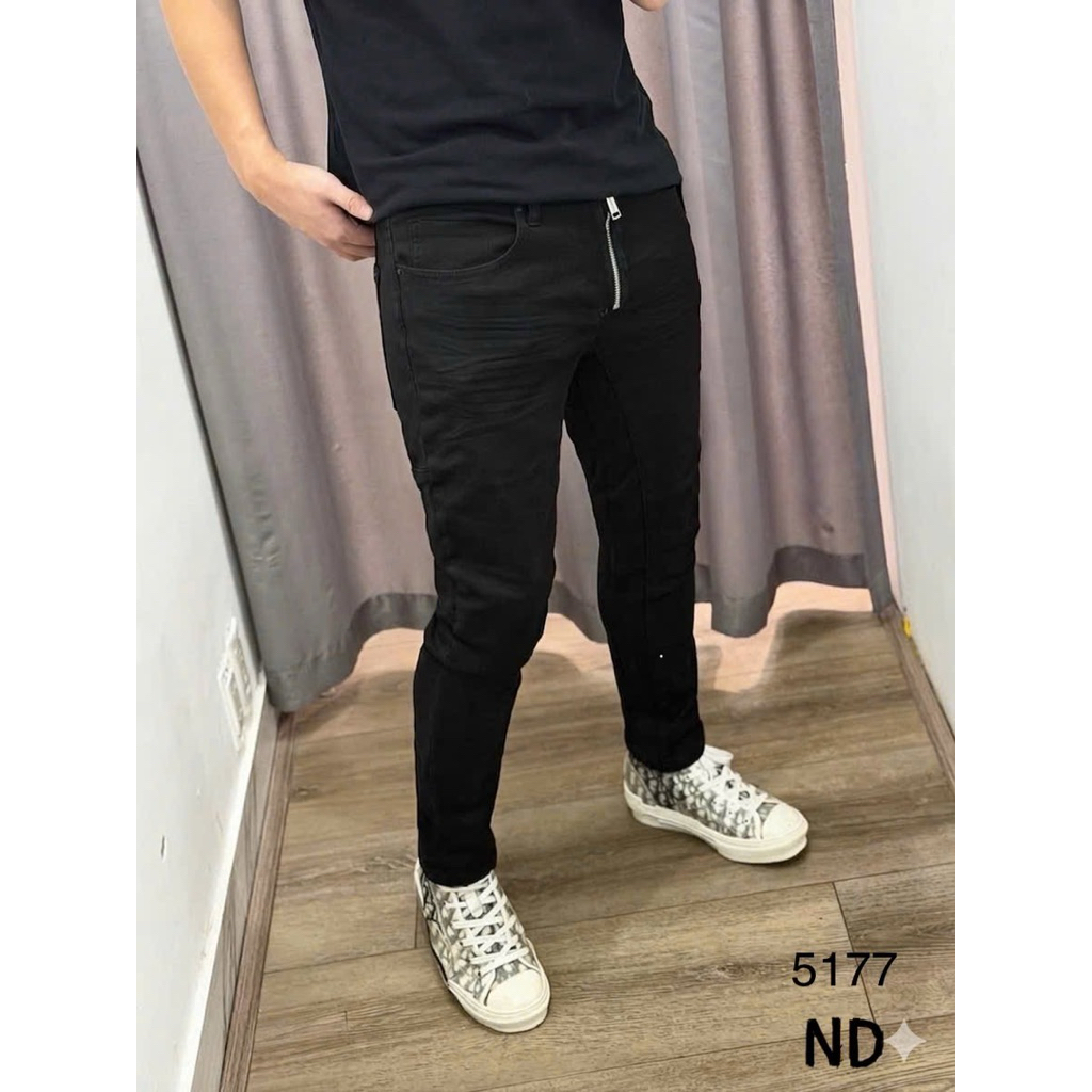 Quần Jean Nam Loại 2 Mã D2-48 Dáng Tidy Biker Chất Bò Mềm Mịn Co Dãn From Ống Côn Dsq2