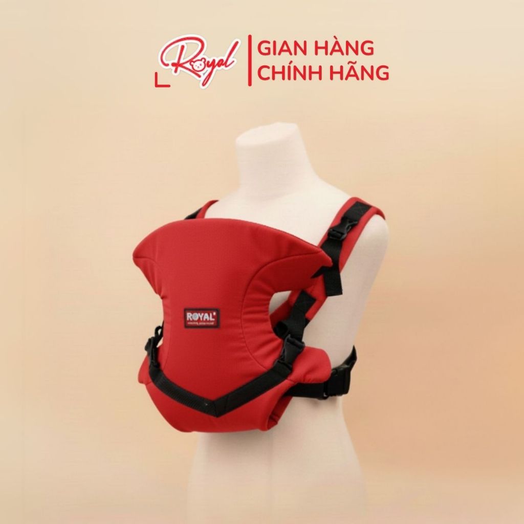 Địu Em Bé Sơ Sinh Royal 4 Tư Thế Linh Hoạt Chất Liệu Vải Kaki Trợ Lực Đa Năng Chống Gù Thoáng Mát Khi Sử Dụng