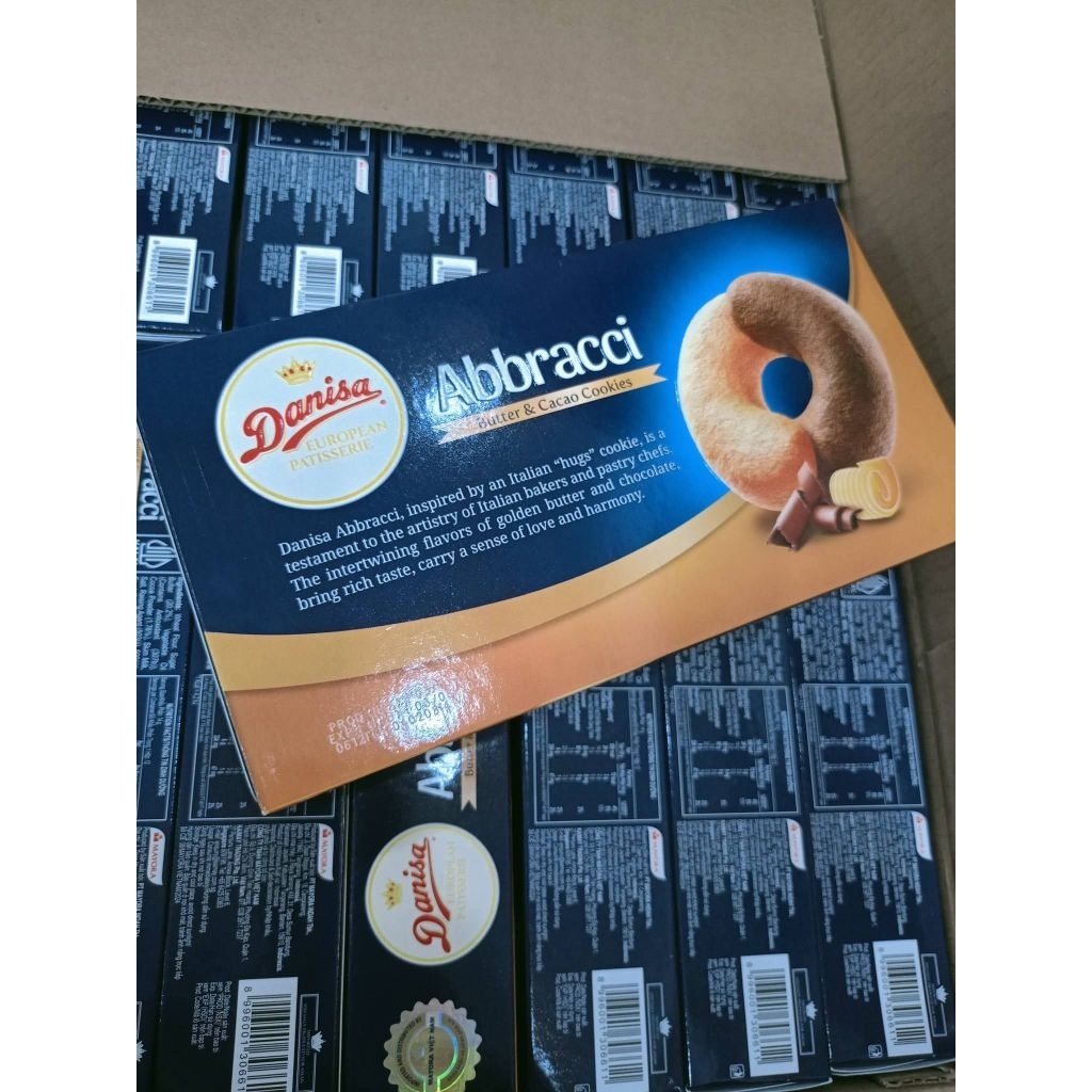 combo 5 hộp bánh danisa abbracci 168g