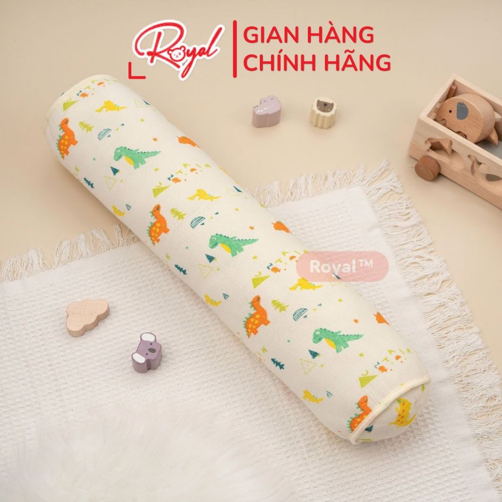Gối Ôm Cho Bé Royal Vải Xô Muslin Organic Mềm Mại Nâng Niu Giấc Ngủ Không Gây Dị Ứng Đa Dạng Họa Tiết