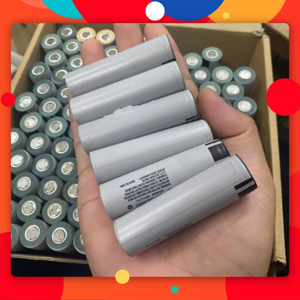 Cell Pin 18650 Pana xám 3400mAh, 3.7v xả 20A ,MUA 12 TẶNG 1, Tháo khối