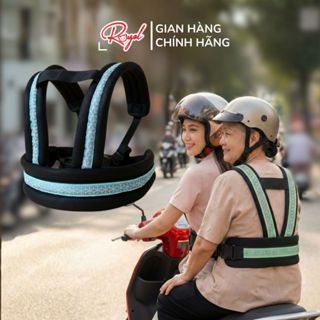 Đai Đi Xe Máy Cho Người Lớn Royal Dải Phản Quang Kèm Khóa Bấm An Toàn Dễ Dàng Tùy Chỉnh