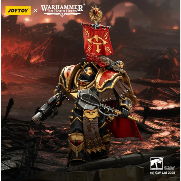 Mô hình JOYTOY Warhammer The Horus Heresy Sons of Horus Cataphractii Praetor 1/18