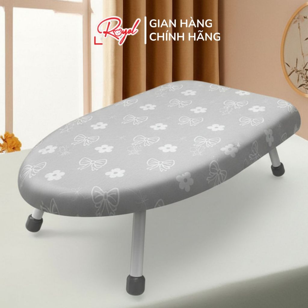 Bàn Là Quần Áo Royal Khung Nhựa PP Chắc Chắn Kèm Lớp Vải Cotton Chống Bỏng Thiết Kế Nhỏ Gọn