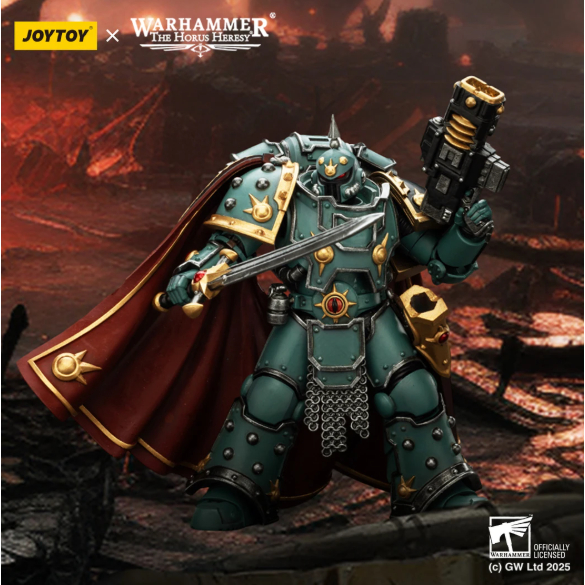 Mô hình JOYTOY Warhammer The Horus Heresy Sons of Horus Legion Champion 1/18