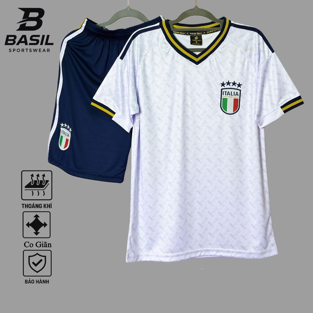 Quần áo bóng đá Thun Lạnh Tuyển ITALIA Trắng 26/27